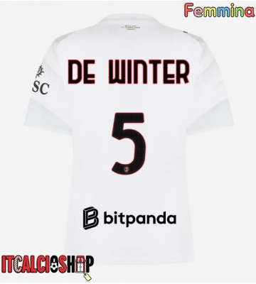 AC Milan Koni De Winter #5 Seconda Maglia Femmina 2026-27 Manica Corta